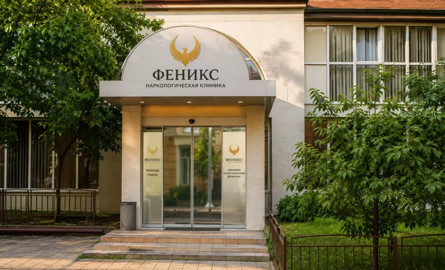 Вход в наркологическую клинику «Феникс» в Новороссийске